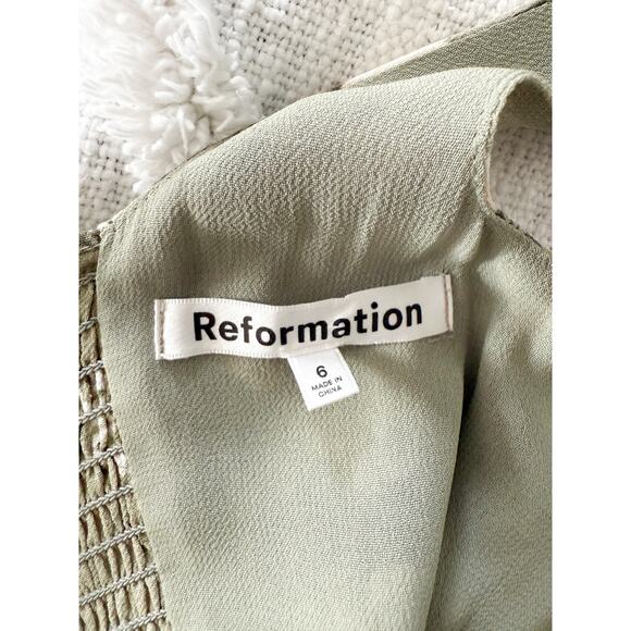Reformation | Twilight Dress in Verde | Sz 6 - Picture 10 of 10